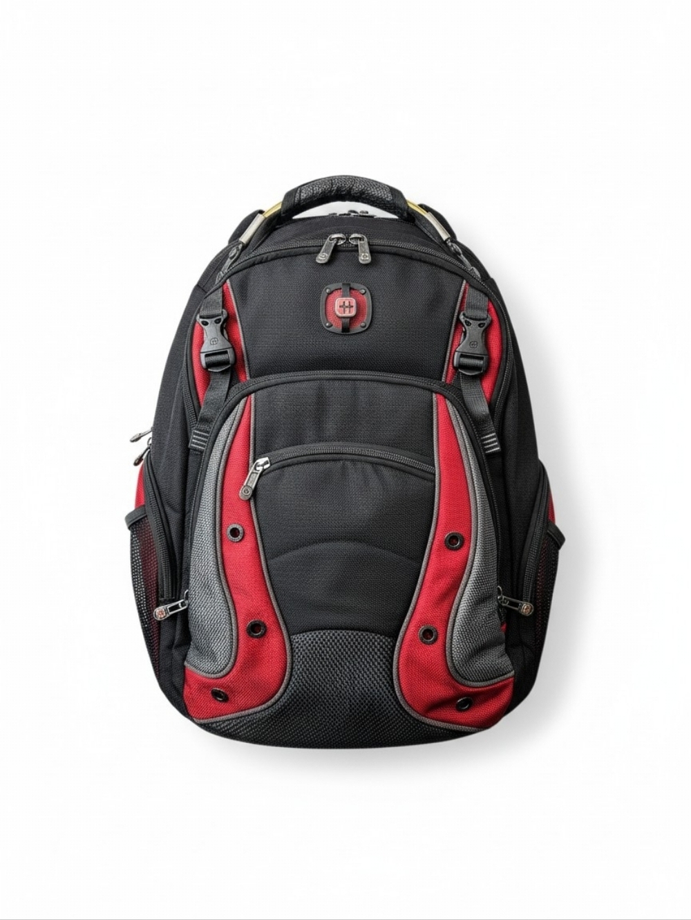 SwissGear Wenger Backpack Black Red Laptop Travel School Bag